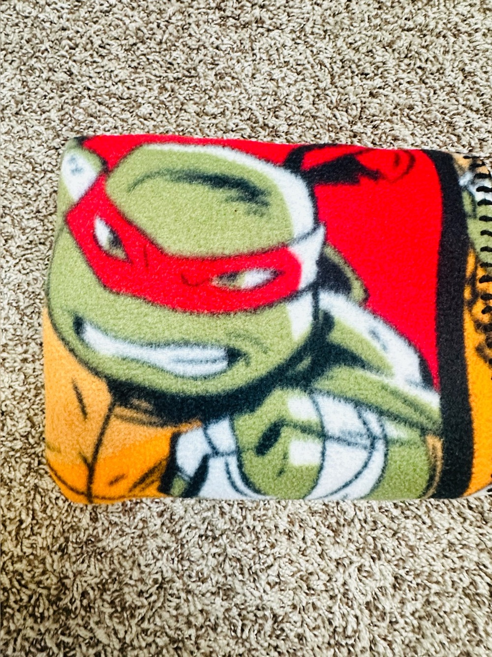 Nickelodeon Teenage Mutant Ninja Turtles Comic-Style Grid Pattern Fleece Blanket